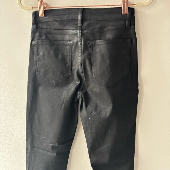 AllSaints Miller Black ‎ Coated Skinny Jeans Sz 26 - Picture 6 of 10
